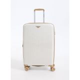 Pierre Cardin Bej Çekçekli Sert Valiz 04PC8009-02-BJ-ORTA