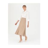Pierre Cardin Bej Dokuma Etek 50273765-VR011