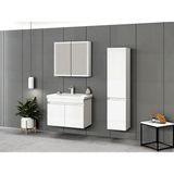Pierre Cardin Biani Dikili 65CM Beyaz Banyo Dolabı (Ayna,lavabo,alt Dolap)