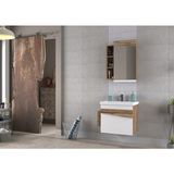 Pierre Cardin Biani Lapse 65CM Beyaz Banyo Dolabı (Ayna,lavabo,alt Dolap) - Beyaz Ahşap