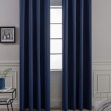Pierre Cardin Blackout Karartma Perde Pilesiz Lacivert 100x260 cm Fon Perde