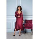 Pierre Cardin Bordo Altılı Çeyiz Gecelik Sabahlık Set 6960