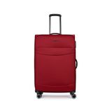 Pierre Cardin Bordo Unisex Çekçekli Kumaş Valiz 04PC6005-01-BR-BÜYÜK