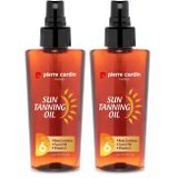 Pierre Cardin Bronzlaştırıcı Güneş Yağı 6 SPF Koruma - 125 ML 2li paket