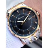 Pierre Cardin Çelik Kordon Takvimli Özel Kadran 3 Atm Suya Dayanıklı Erkek Kol Saati EPC.800211.F105 - Gri - Sarı