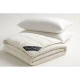 Pierre Cardin Çift Kişilik Yün Yorgan + 2 Adet Silikon Yastık - 195 x 215 cm - Beyaz