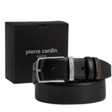 Pierre Cardin Çift Taraflı Deri Erkek Kemeri (En 3,5 cm) PCCİFT04 (Siyah/Kahve, 120 CM)