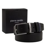 Pierre Cardin Çift Taraflı Deri Erkek Kemeri (En 3,5 cm) PCCİFT04 (Siyah/Lacivert, 110 CM)