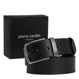 Pierre Cardin Çift Yönlü Deri Erkek Kemeri (En 4 cm) PC4099 (Siyah, 110 CM)