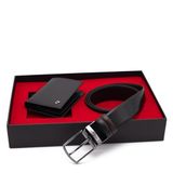 Pierre Cardin Çift Yönlü Deri Kemer & Cüzdan İkili Set PCCİFT01SK-1335A2C (Siyah, 110 CM)