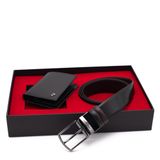 Pierre Cardin Çift Yönlü Deri Kemer & Cüzdan İkili Set PCCİFT01SK-1335A2C (Siyah, 125 CM)