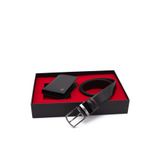 Pierre Cardin Çift Yönlü Deri Kemer & Cüzdan İkili Set PCCİFT01SK-1335A2C