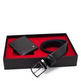 Pierre Cardin Çift Yönlü Deri Kemer & Cüzdan İkili Set PCCİFT01SL-1135A2C (Siyah, 115 CM)