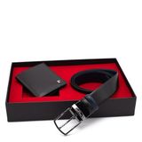 Pierre Cardin Çift Yönlü Deri Kemer & Cüzdan İkili Set PCCİFT01SL-1135A2C (Siyah, 125 CM)