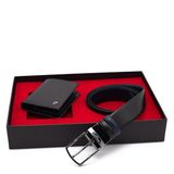 Pierre Cardin Çift Yönlü Deri Kemer & Cüzdan İkili Set PCCİFT01SL-1335A2C (Siyah, 125 CM)