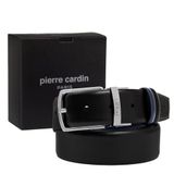 Pierre Cardin Çift Yönlü Erkek Deri Kemeri (En 3,5 cm) PCCİFT01 (Siyah/Lacivert, 110 CM)
