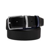 Pierre Cardin Çift Yönlü Erkek Deri Kemeri (En 3,5 cm) PCCİFT01 (Siyah/Lacivert, 125 CM)