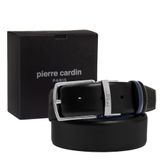 Pierre Cardin Çift Yönlü Erkek Deri Kemeri (En 3,5 cm) PCCİFT01 (Siyah/Lacivert, 135 CM)