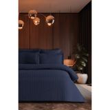 Pierre Cardin Çizgili Saten Nevresim Takımı Çift Kişilik Voyage Indigo - 200 x 220 cm