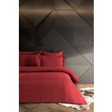 Pierre Cardin Çizgili Saten Voyage Redberry Çift Kişilik Nevresim Takımı