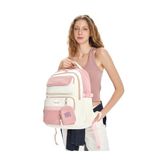 Pierre Cardin Çoklu Cepli Ergonomik Çocuk Okul Sırt Çantası Pembe 07PC2824