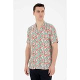Pierre Cardin Comfort Fit Erkek Gömlek 1836743 Kırmızı - XS