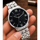 Pierre Cardin Damat ve Takım Elbiseye Özel 2 Yıl Garantili Çelik Kordon Erkek Kol Saati VS.BLKT.1074 - Siyah
