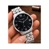 Pierre Cardin Damat Ve Takım Elbiseye Özel 2 Yıl Garantili Çelik Kordon Erkek Kol Saati Vs.blkt.1074