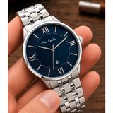 Pierre Cardin Damat ve Takım Elbiseye Özel 2 Yıl Garantili Çelik Kordon Erkek Kol Saati VS.BLKT.1075 - Lacivert