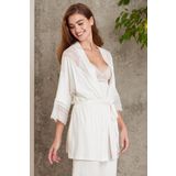 Pierre Cardin Dantelli Penye 3'lü Kadın Pijama Takımı - 2820