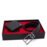 Pierre Cardin Deri Cüzdan & Kemer İkili Set PC100F-2062A41 (Siyah, 135 CM)