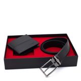 Pierre Cardin Deri Cüzdan & Kemer İkili Set PC100F-22065A41 (Siyah, 110 CM)