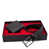 Pierre Cardin Deri Cüzdan & Kemer İkili Set PC2009-22060S2W (Siyah, 130 CM)