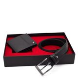 Pierre Cardin Deri Cüzdan & Kemer İkili Set PC2009-2361K2S (Siyah, 125 CM)