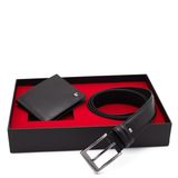 Pierre Cardin Deri Cüzdan & Kemer İkili Set PC2009-3664F2I (Siyah, 115 CM)