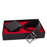 Pierre Cardin Deri Cüzdan & Kemer İkili Set PC2209K-2044C2G (Siyah, 115 CM)