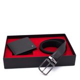 Pierre Cardin Deri Cüzdan & Kemer İkili Set PCANLSZ-2060A55 (Siyah, 120 CM)