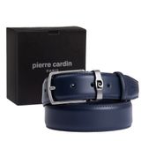 Pierre Cardin Deri Erkek Kemeri (En 3,5) PCANLSZ (Lacivert, 130 CM)
