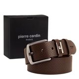 Pierre Cardin Deri Erkek Kemeri (En 4 cm) PC2099 (Kahve, 120 CM)