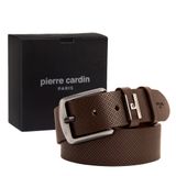 Pierre Cardin Deri Erkek Kemeri (En 4 cm) PC2099 (Kahve, 135 CM)