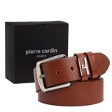 Pierre Cardin Deri Erkek Kemeri (En 4 cm) PC2099 (Taba, 110 CM)