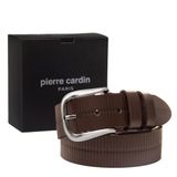 Pierre Cardin Deri Erkek Kemeri (En 4 cm) PC4160 (Kahve, 110 CM)