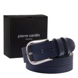 Pierre Cardin Deri Erkek Kemeri (En 4 cm) PC4160 (Lacivert, 120 CM)