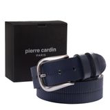 Pierre Cardin Deri Erkek Kemeri (En 4 cm) PC4160 (Lacivert, 125 CM)