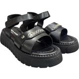 Pierre Cardin Dolgu Topuk Anatomik Taban Bayan Sandalet - Siyah