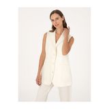 Pierre Cardin Ekru Regular Fit Keten Yelek 50299950-VR019