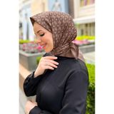 Pierre Cardin Elegans Monogram Eşarp - 1090750-931 - Kahverengi