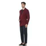 Pierre Cardin Erkek 5'Li Yarım Yaka Patlı Triko Konforlu Röpdöşambırlı Bordo Pijama Takım - Arsnoerıkgleco5595-Brd
