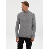Pierre Cardin Erkek Açık Gri Melanj Slim Fit Yarım Balıkçı Yaka Triko Kazak 50315690-VR091