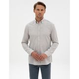 Pierre Cardin Erkek Açık Gri Regular Fit Uzun Kollu Gömlek 50311380-VR001 - XL